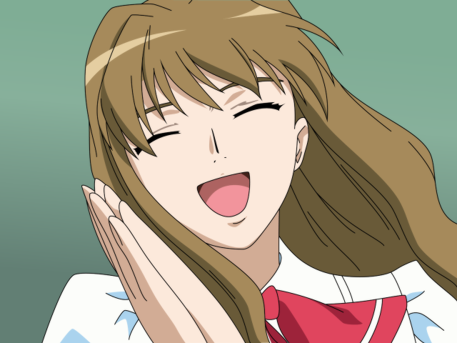 Woman long hair red tie #2 free wallpaper for desktop - medium preview image