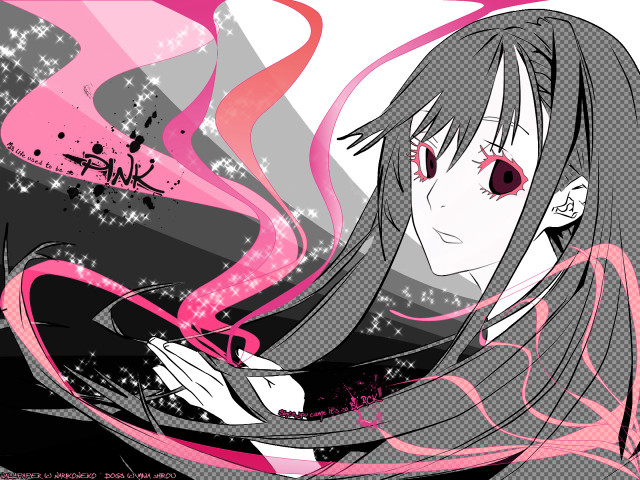 Girl pinkeyes smoking manga netart free wallpaper for desktop - medium preview image