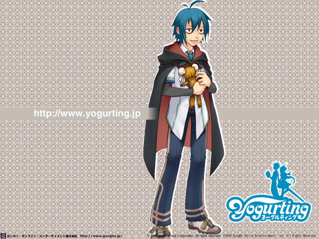 Cat blue hair cape credits free wallpaper for desktop - medium preview image