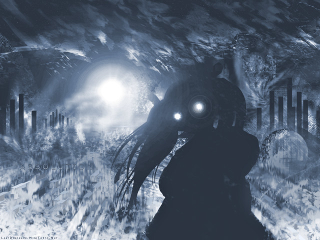 Masked person dark forest moonlight free wallpaper for desktop - medium preview image