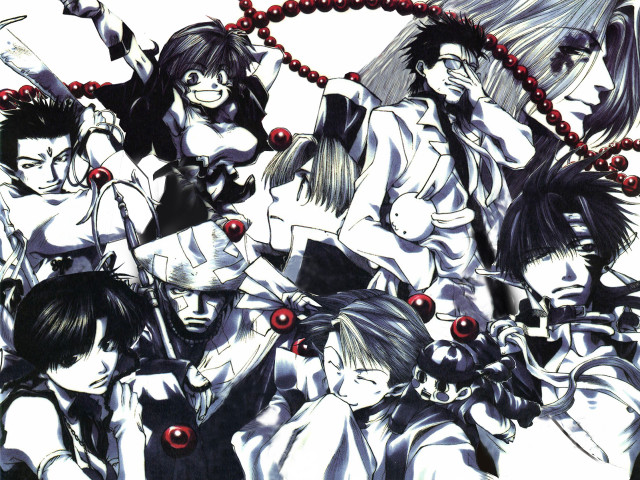 Anime girls red eyes black #2 free wallpaper for desktop - medium preview image