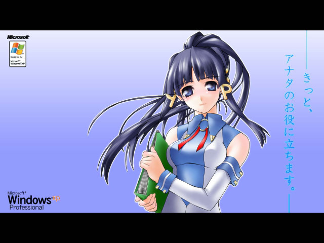 Anime longhair wine clipboard blue free wallpaper for desktop - medium preview image