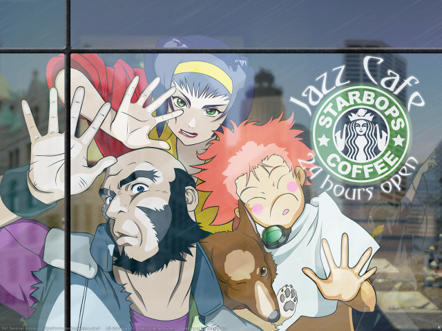 Starbucks group comic panel fantastic free wallpaper for desktop - medium preview image