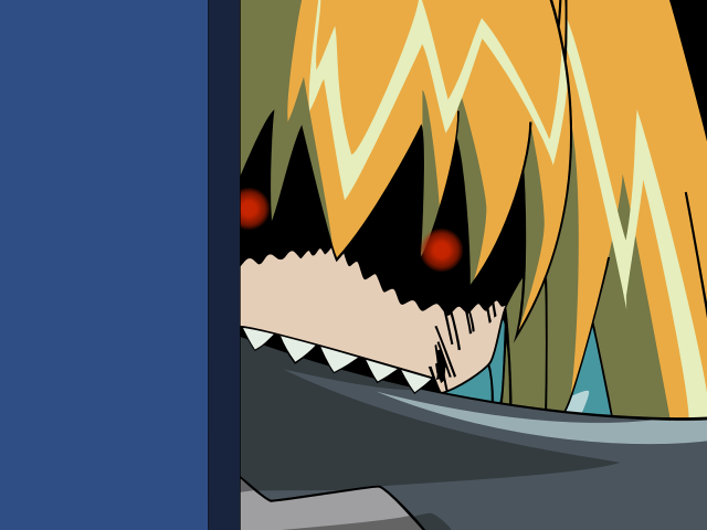 Aya goda blonde redeyes yandere free wallpaper for desktop - medium preview image