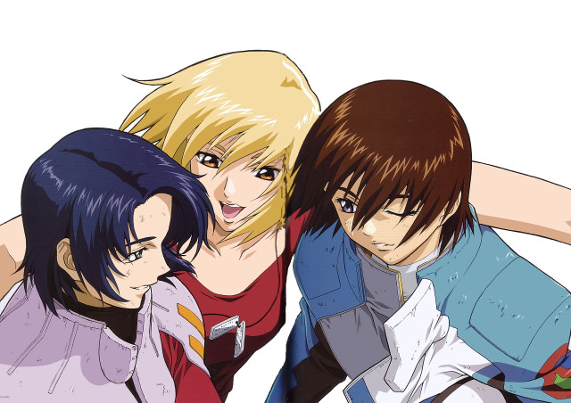 Anime group blue red cobra free wallpaper for desktop - medium preview image