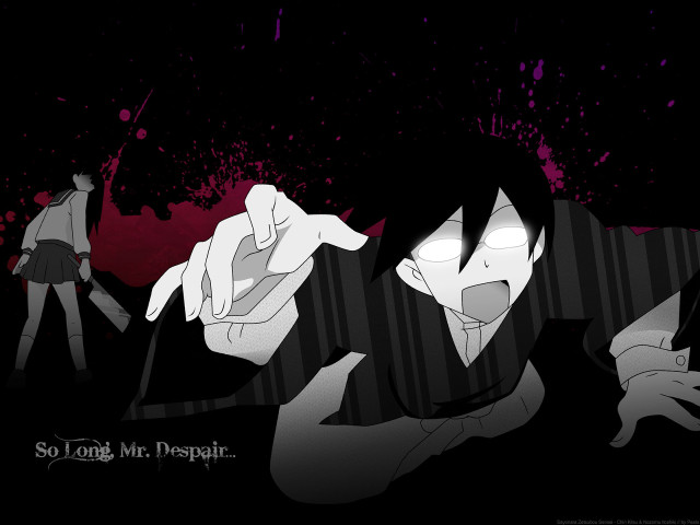 Gothic anime blood suit knife free wallpaper for desktop - medium preview image