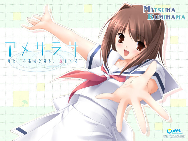 Girl sailor outstretched smile blush free wallpaper for desktop - medium preview image