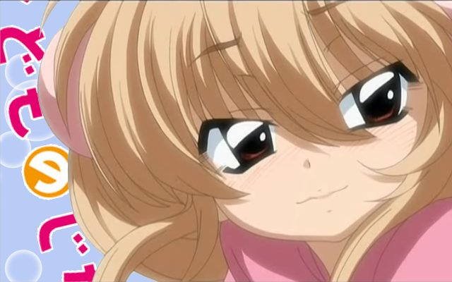 Blonde girl smiling pink shirt free wallpaper for desktop - medium preview image