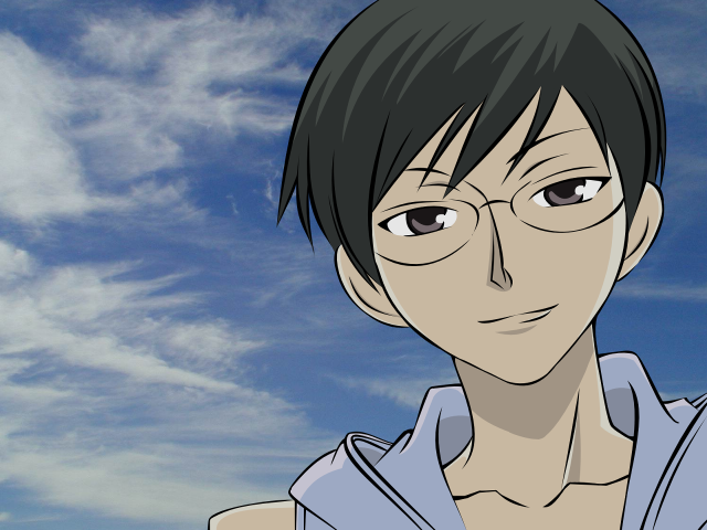 Eizan kikukawa man glasses blue free wallpaper for desktop - medium preview image