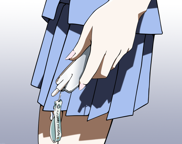 Toothbrush toothpaste anime gloves gradient free wallpaper for desktop - medium preview image