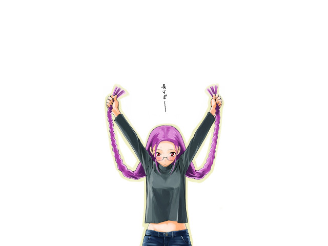 Purple haired skateboard girl medusa free wallpaper for desktop - medium preview image