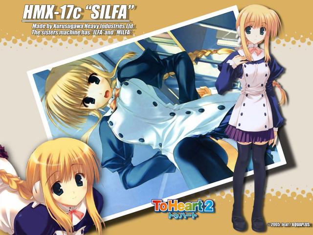 Anime girls school uniform blonde free wallpaper for desktop - medium preview image