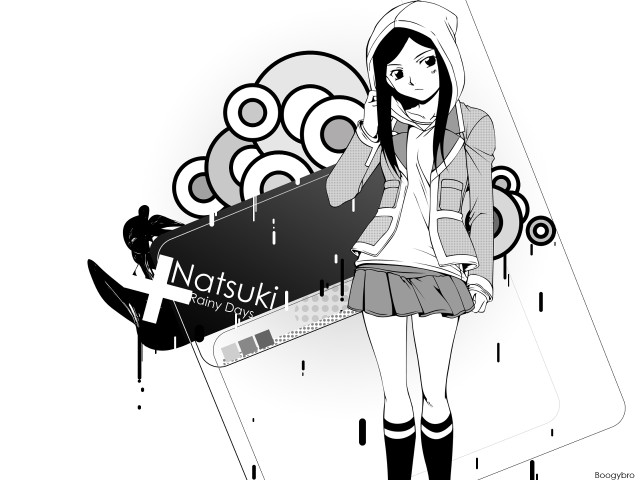 Girl hoodie skateboard anime manga free wallpaper for desktop - medium preview image