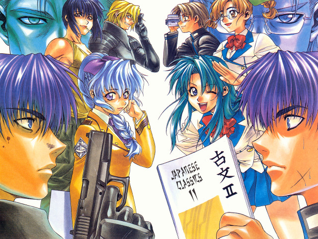 Press manga anime 1990s military free wallpaper for desktop - medium preview image