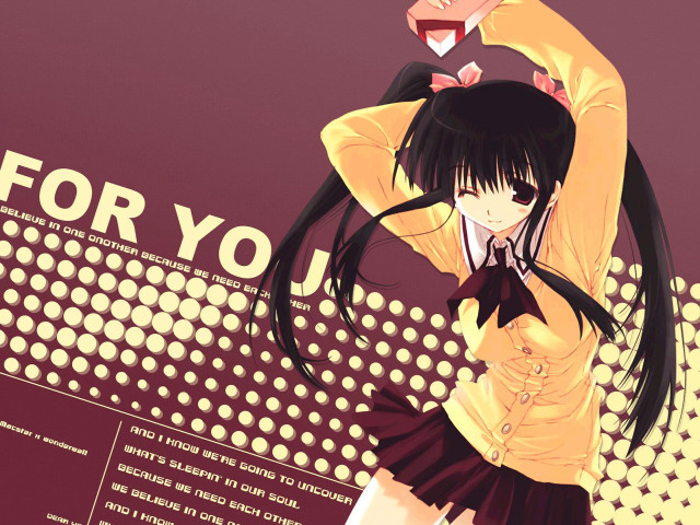 Girl blackhair yellowshirt wineglass purple free wallpaper for desktop - medium preview image