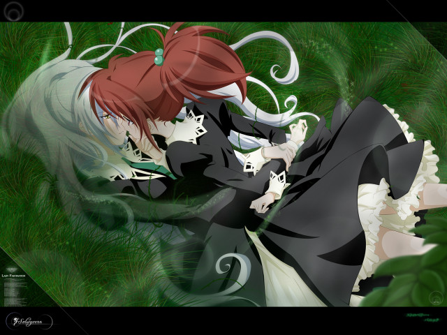 Anime girls gothic nature redhair free wallpaper for desktop - medium preview image