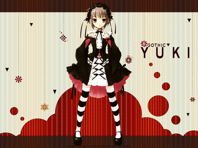 Gothic aya goda brown eyes free wallpaper for desktop - medium preview image