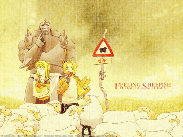 Feeling sheep cartoon storybook animals free wallpaper for desktop - medium preview image