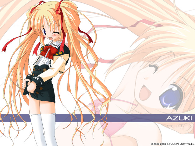 Anime girl long hair cat #9 free wallpaper for desktop - medium preview image