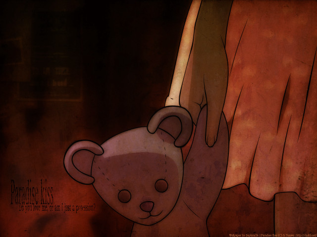 Teddy bear holding wall red free wallpaper for desktop - medium preview image