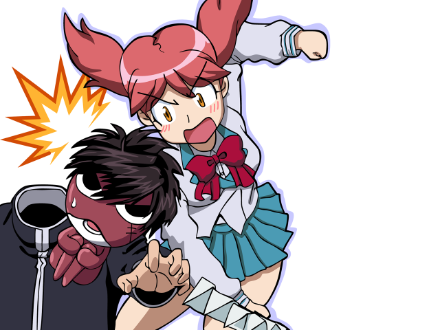 Cartoon characters arms microphone anime free wallpaper for desktop - medium preview image