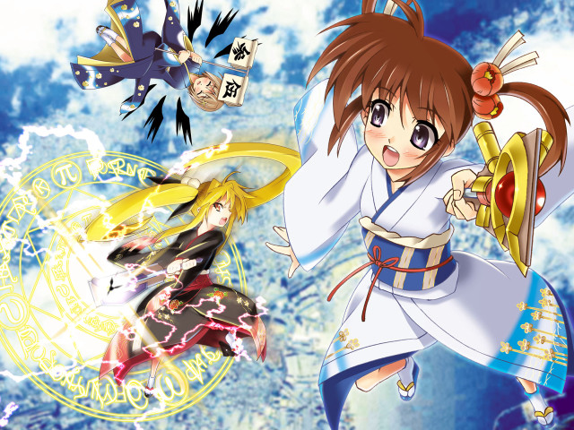 Baiōken eishun anime girls sword free wallpaper for desktop - medium preview image