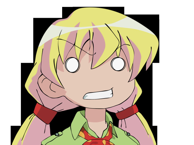 Blonde cartoon green shirt red free wallpaper for desktop - medium preview image