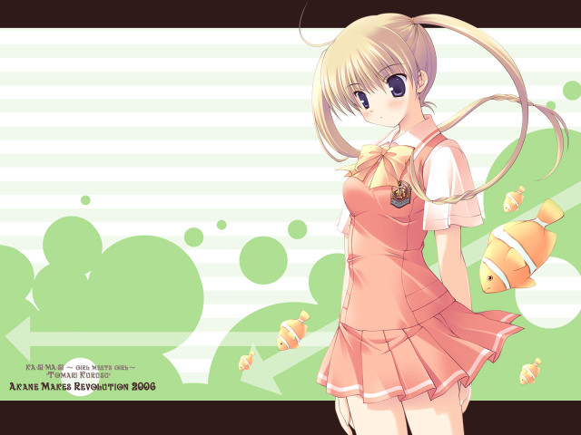 Pink dress girl fish net free wallpaper for desktop - medium preview image