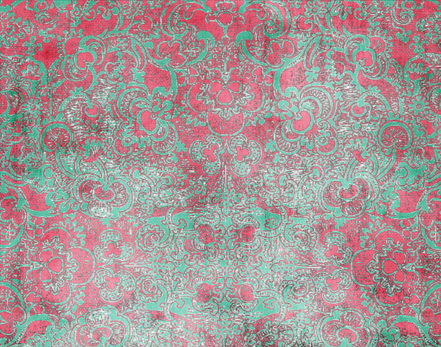 Red green rug pattern cat free wallpaper for desktop - medium preview image