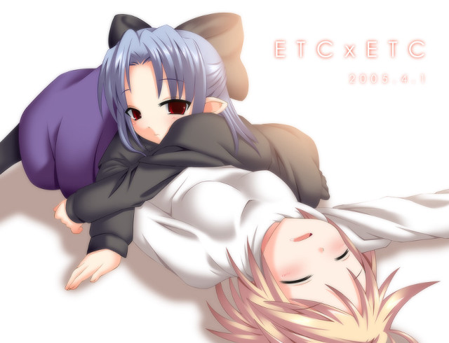 Anime couple laying bed exceetic free wallpaper for desktop - medium preview image
