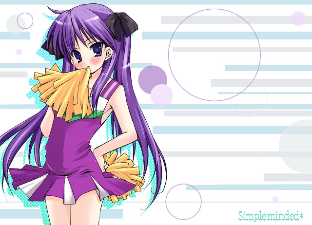 Purple haired cheerleader alice prin free wallpaper for desktop - medium preview image