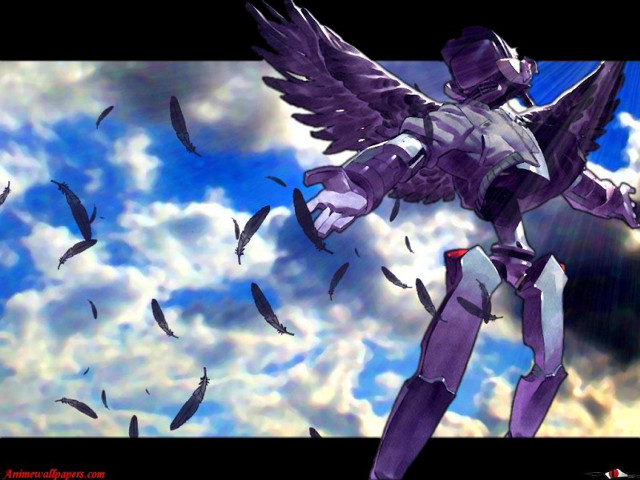 Robot winged flight sky birds free wallpaper for desktop - medium preview image