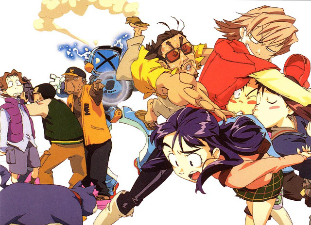 Group people cartoon background manga free wallpaper for desktop - medium preview image