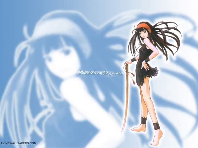Anime longhair hat stick blackdress free wallpaper for desktop - medium preview image