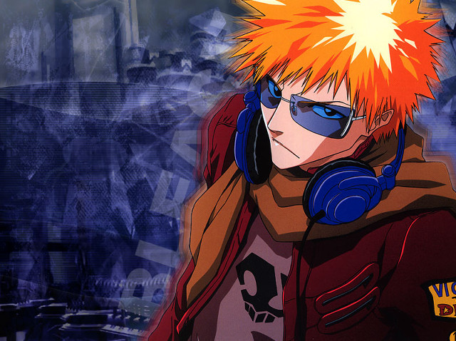 Mohawk man headphones red jacket free wallpaper for desktop - medium preview image