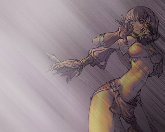 Woman dancing rain yellow outfit free wallpaper for desktop - medium preview image