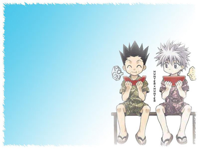 Anime boys sitting chineseclothes spikedhair free wallpaper for desktop - medium preview image