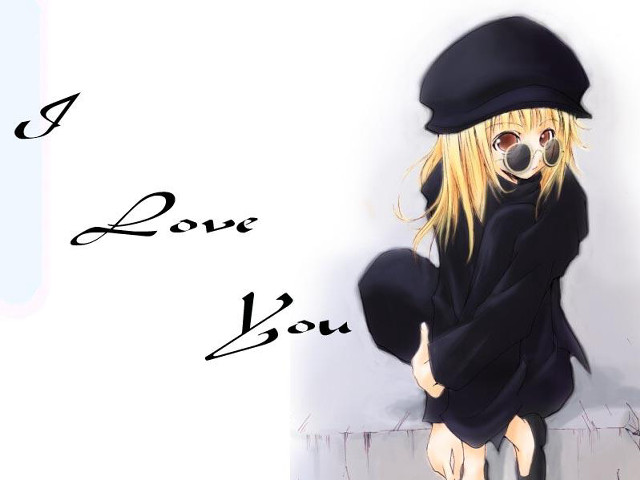 Dog gothic anime blonde hat free wallpaper for desktop - medium preview image
