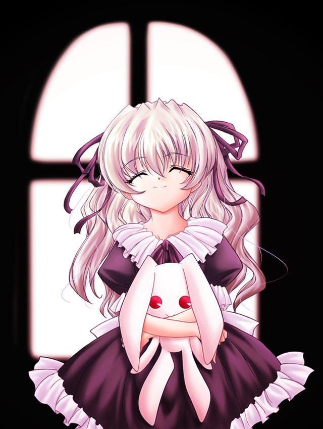 Girl longhair dress cat window free wallpaper for mobile - medium preview image