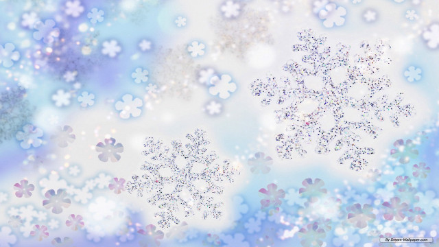 Snowflake sky snowflakes blue background free wallpaper for desktop - medium preview image
