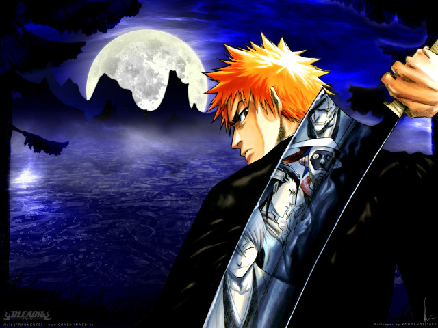 Gothic moonlight sword man night free wallpaper for desktop - medium preview image