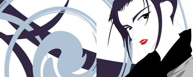 Woman red lips black shirt free wallpaper for desktop - medium preview image