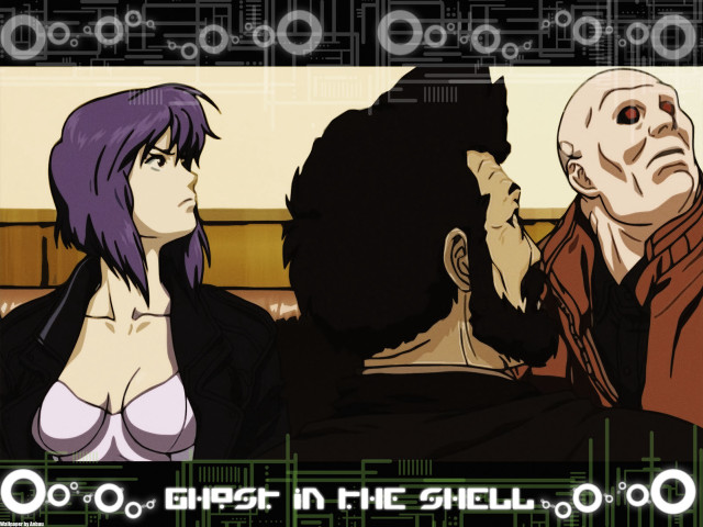 Cyberpunk couple ghostshell computer retro free wallpaper for desktop - medium preview image