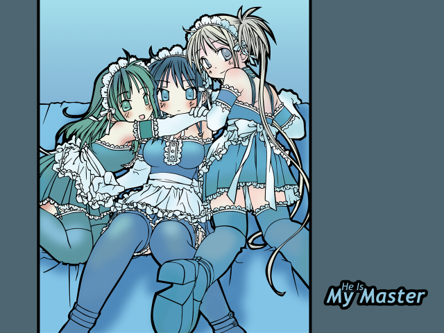 Anime girls bed man giantess free wallpaper for desktop - medium preview image