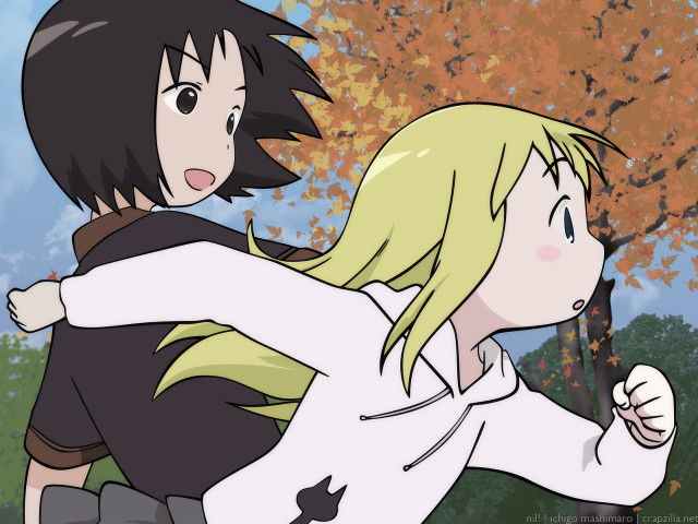 Autumn leaves forest holding hands free wallpaper for desktop - medium preview image