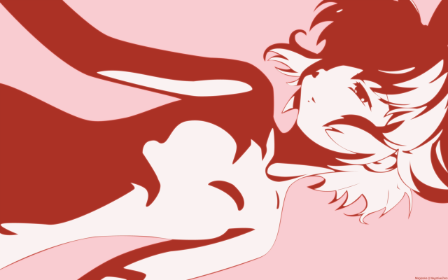 Woman kissing cow pink red free wallpaper for desktop - medium preview image