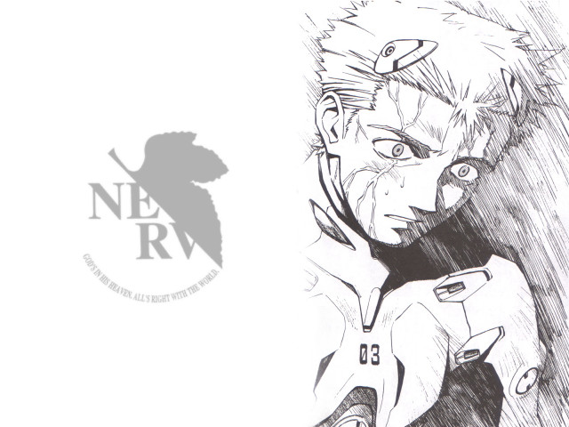 Man gun manga neoexpressionism portrait free wallpaper for desktop - medium preview image