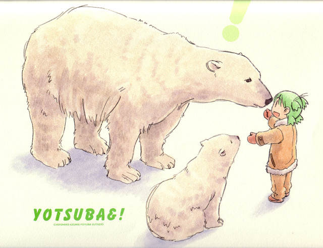 Child polarbear bear questionbubble mailart free wallpaper for desktop - medium preview image