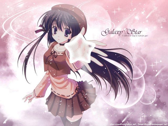 Girl long hair pillow star free wallpaper for desktop - medium preview image