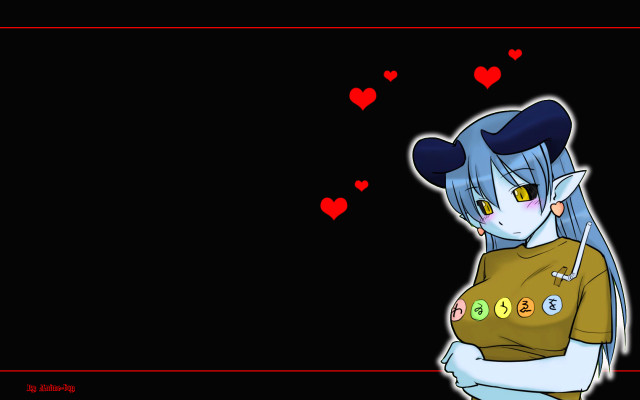 Cartoon heart background red hearts free wallpaper for desktop - medium preview image